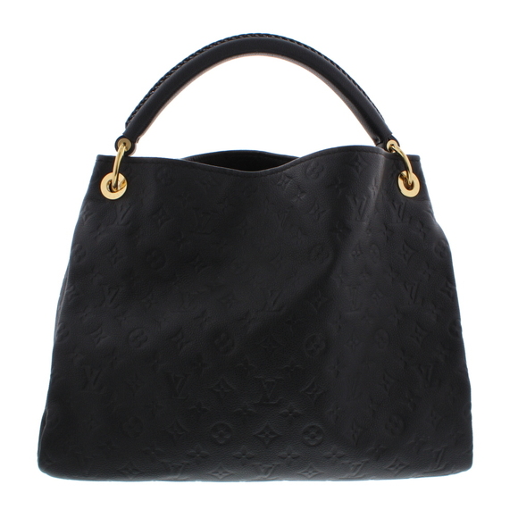 Louis Vuitton Artsy MM Noir Black Leather One-Shoulder Amplant - Picture 2 of 8